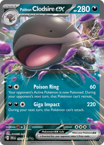 Paldean Clodsire ex - 094/159 - Ultra Rare (Español LA)