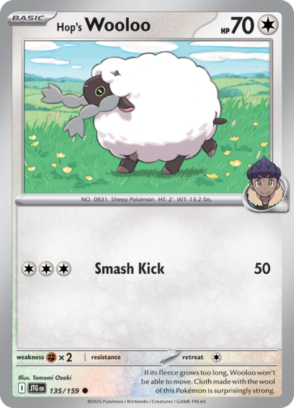 Hop's Wooloo - 135/159 - Cosmic Holo
