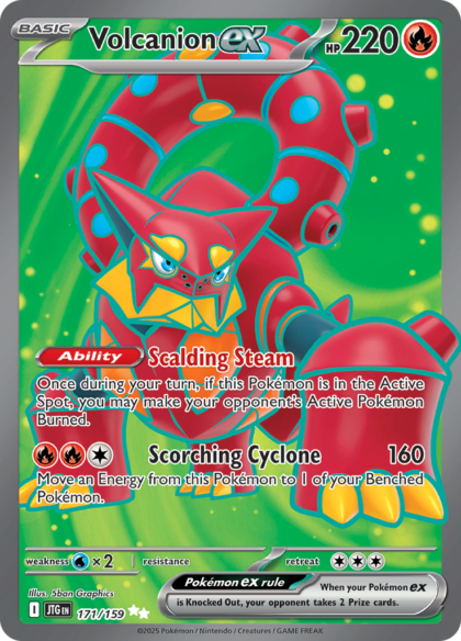 Volcanion ex - 171/159 - Full Art Ultra Rare
