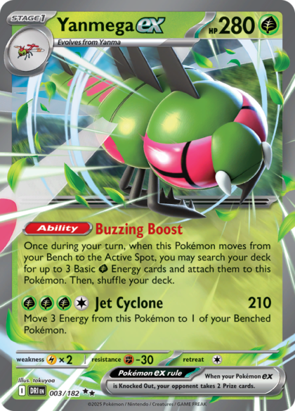 Yanmega ex - 003/182 - Double Rare