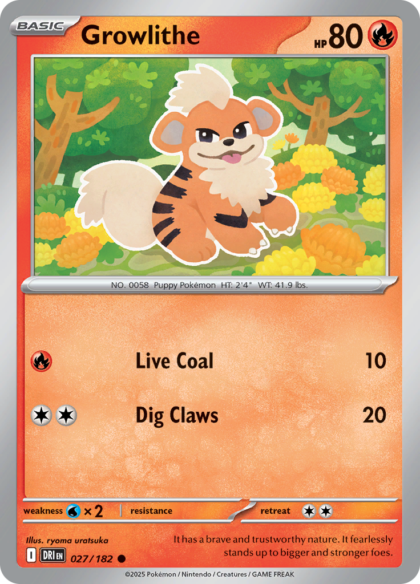Growlithe - 027/182 - Common (Español LA)
