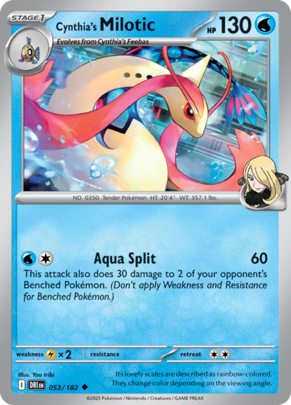 Cynthia's Milotic - 053/182 - Uncommon (Español LA)
