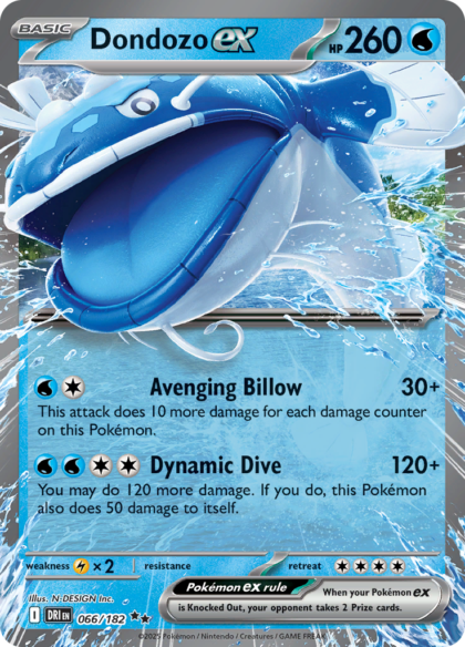 Dondozo ex - 066/182 - Double Rare
