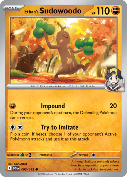 Ethan's Sudowoodo - 093/182 - Common (Español LA)