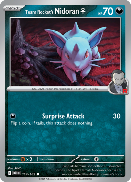 Team Rocket's Nidoran - 114/182 - Common