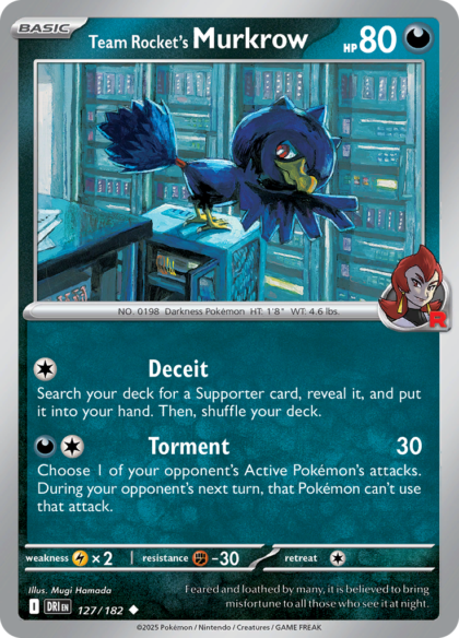 Team Rocket's Murkrow - 127/182 - Uncommon