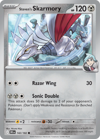 Steven's Skarmory - 142/182 - Common (Español LA)
