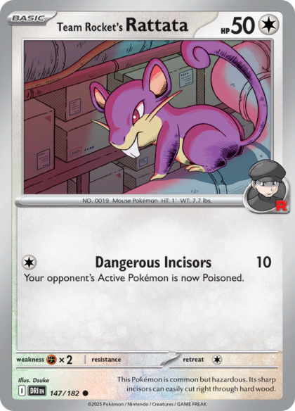 Team Rocket's Rattata - 147/182 - Common (Español LA)
