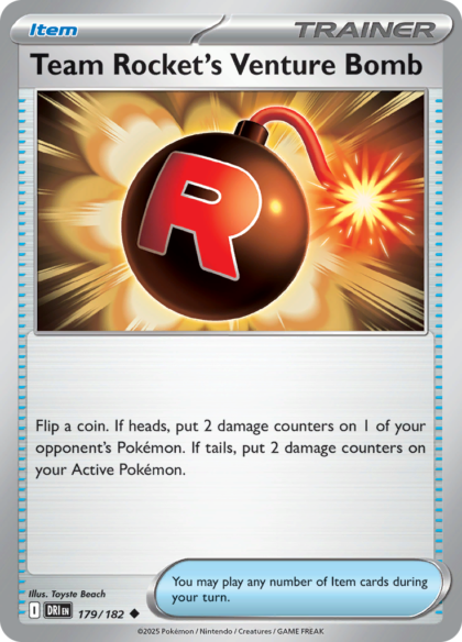 Team Rocket's Venture Bomb - 179/182 - Uncommon (Español LA)