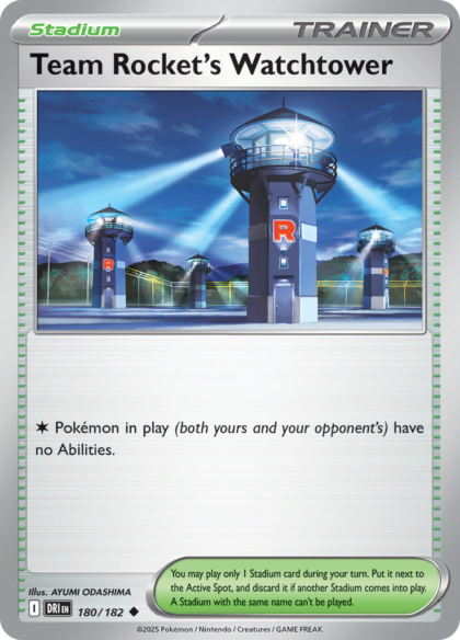 Team Rocket's Watchtower - 180/182 - Uncommon (Español LA)