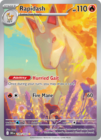 Rapidash - 189/182 - Illustration Rare