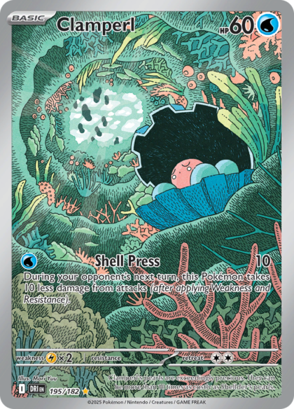 Clamperl - 195/182 - Illustration Rare