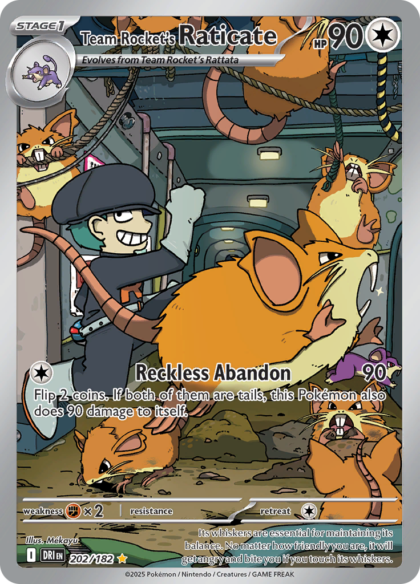 Team Rocket's Raticate - 202/182 - Illustration Rare
