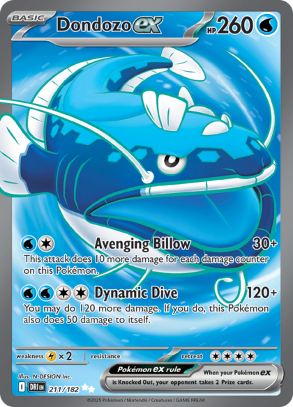 Dondozo ex - 211/182 - Ultra Rare (Español LA)