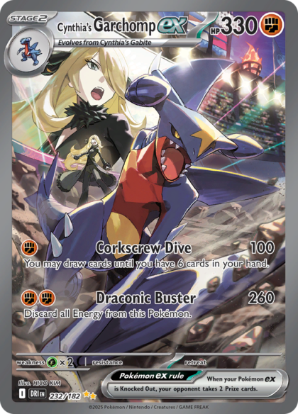 Cynthia's Garchomp ex - 232/182 - Special Illustration Rare