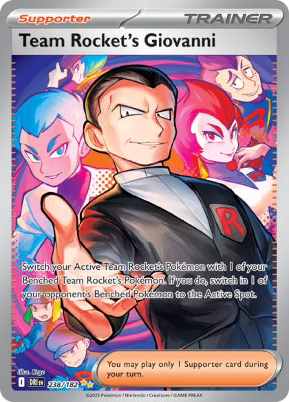 Team Rocket's Giovanni - 238/182 - Special Illustration Rare