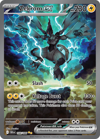 Zekrom ex - 166/086 - Special Illustration Rare
