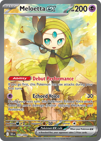 Meloetta ex - 167/086 - Special Illustration Rare