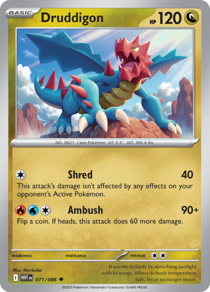Druddigon - 071/086 - Uncommon (Español LA)